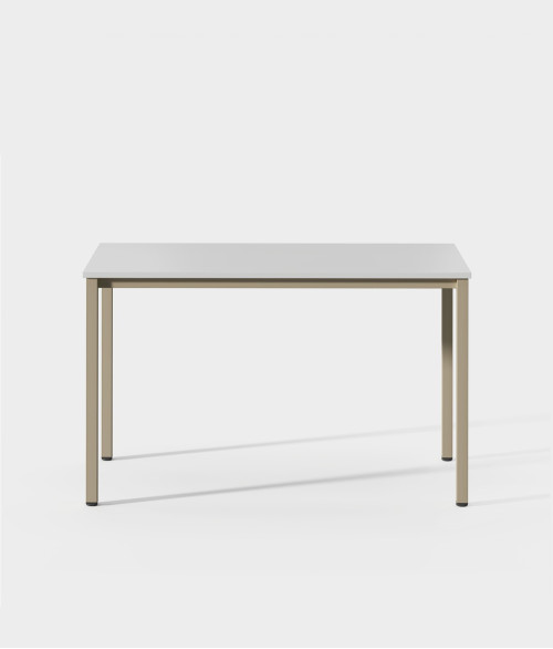 Mesa madera blanca 120 perspectiva 2