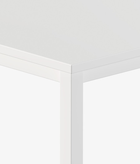 Mesa blanca 120 detalle