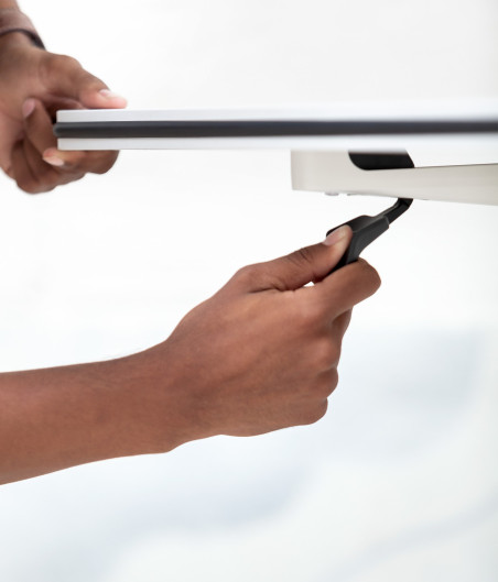 Mesa elevable Talent 500 blanca ➤ Tienda online ACTIU ©