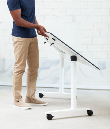 Mesa elevable Talent 500 blanca ➤ Tienda online ACTIU ©