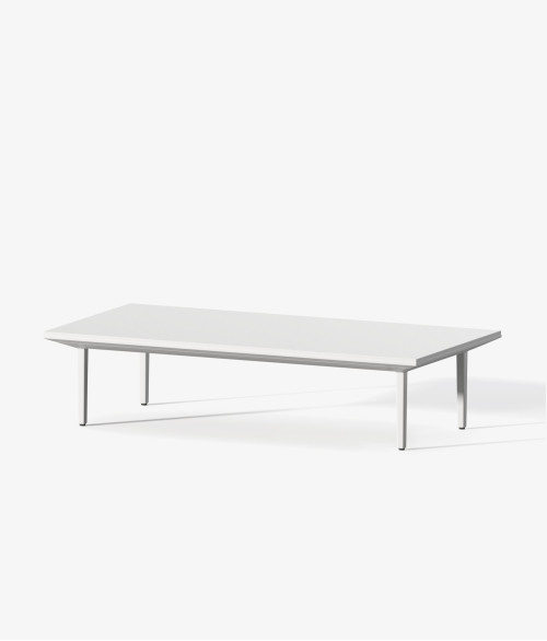 Mesa auxiliar blanca perspectiva 2