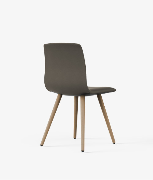Silla auxiliar noom 50 perspectiva tapizada marron 2
