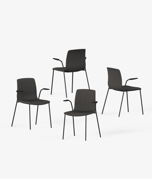 silla tapizada melange perspectiva 2