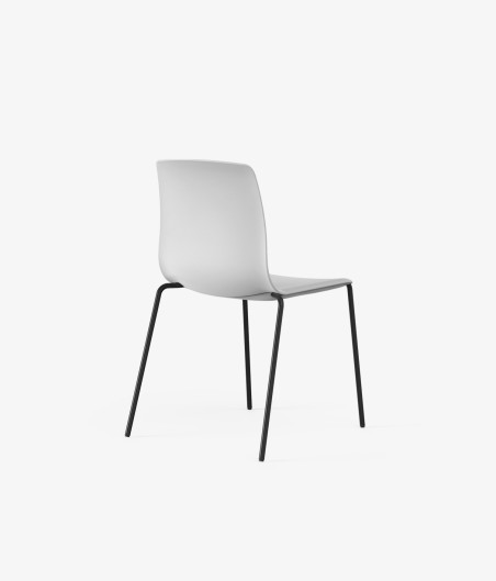 Silla auxiliar noom perspectiva trasera blanca