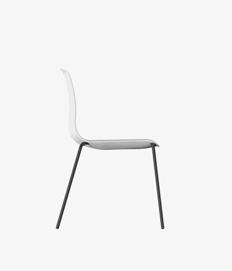 Silla auxiliar noom perspectiva lateral blanca