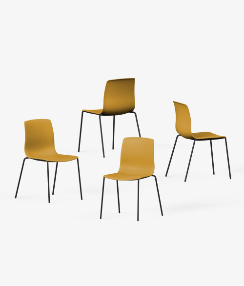 Silla auxiliar noom perspectiva mostaza 2