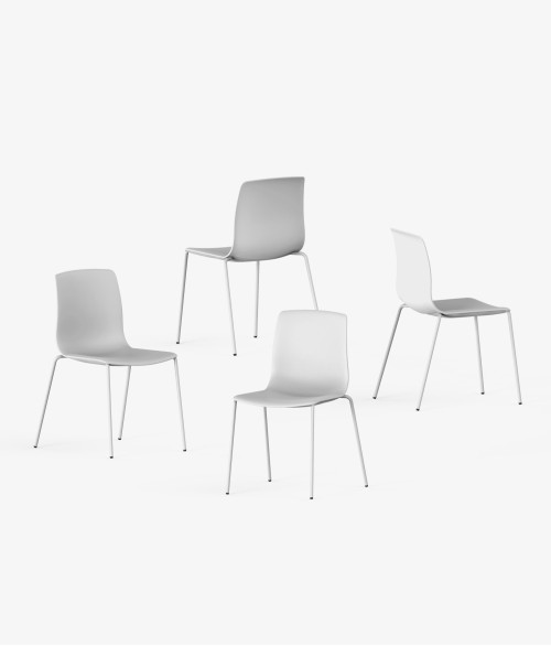 Silla auxiliar noom perspectiva blanca blanca 2