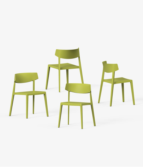 silla wing perspectiva verde pistacho 2