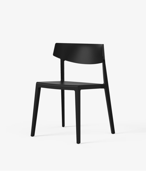 silla wing perspectiva negra