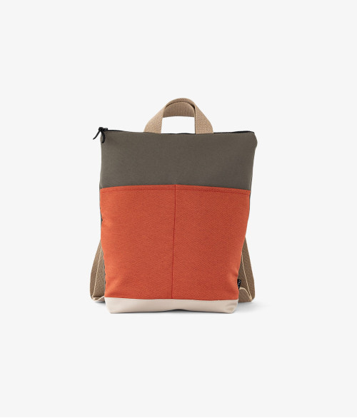 Mochila Artesanal Slim Beige y Naranja ➤ Tienda online ACTIU © 2