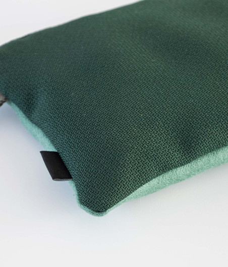neceser verde detalle tela