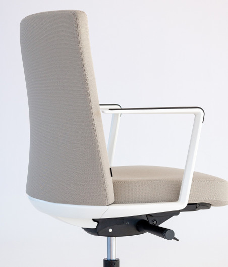 Silla de oficina Cron aluminio beige ➤ Tienda online ACTIU ©