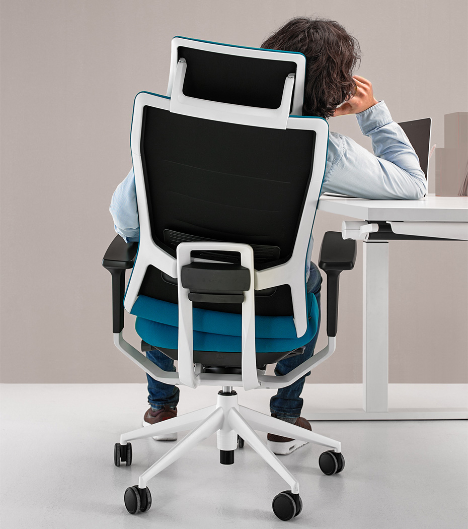 silla ergonomica oficina escritorio con reposacabezas y
